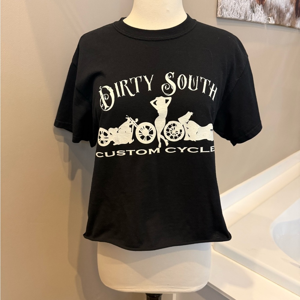 Gildan Black Kids 'Dirty South Custom Cycle' Graphic Tee